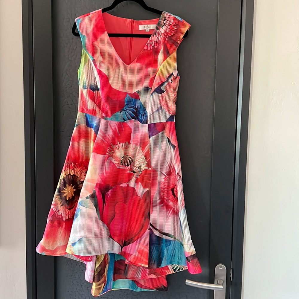 Floral subtle high low dress